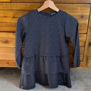 Babyface Girls Stylish Starry Navy Dress
